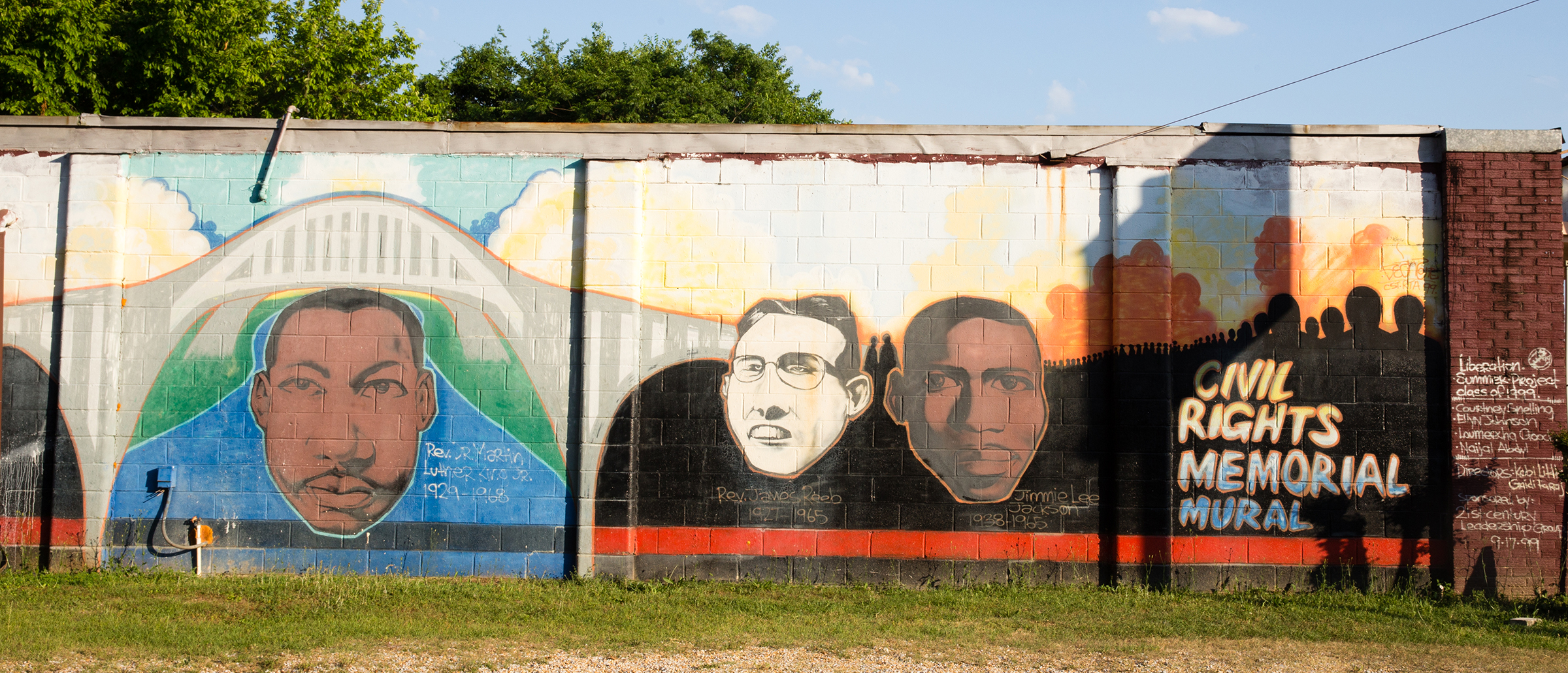 This civil rights memorial mural in Selma was one of many reflecting the area’s civil rights history.