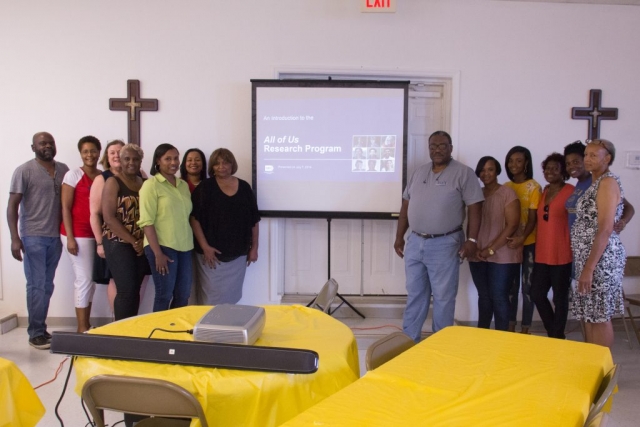 All of Us discussion group at Benville Baptist Church on July 7, 2018.