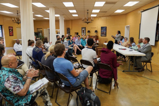 The Aliceville Museum provided an ideal gathering place for tour participants and panelists on Day 2 of the 2019 New Faculty Community Engagement Tour.
