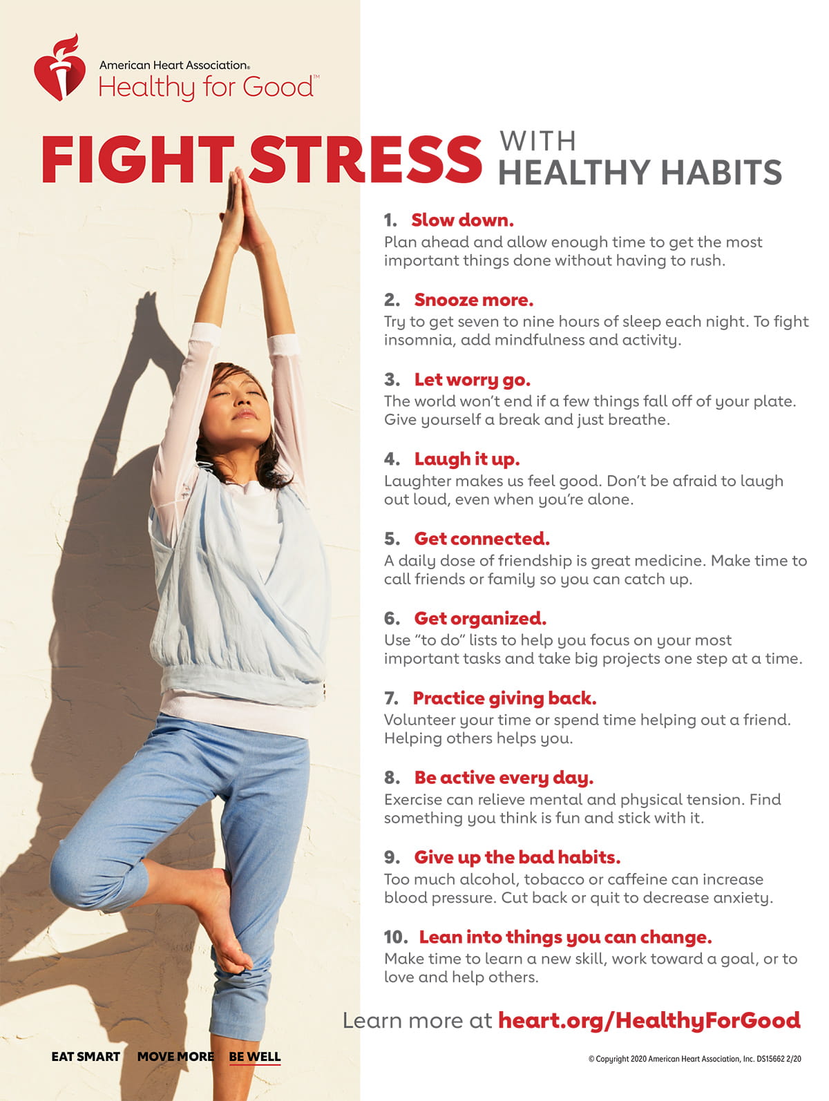 fight stress infographic